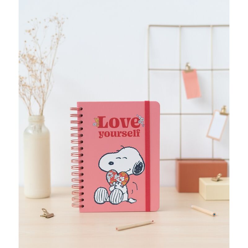 Cahier A5 Snoopy « Aime-toi »