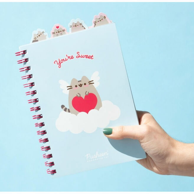 Pusheen Purrfect Love Quaderno A5 da Collezione con 80 Fogli e Divisori Personalizzati - Nerdscape
