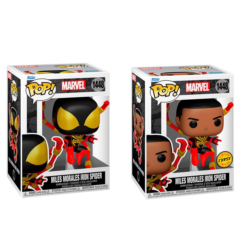 POP figure Marvel Miles Morales Iron Spider 5 + 1 Chase - Nerdscape