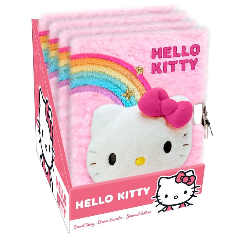 Journal intime en peluche Hello Kitty