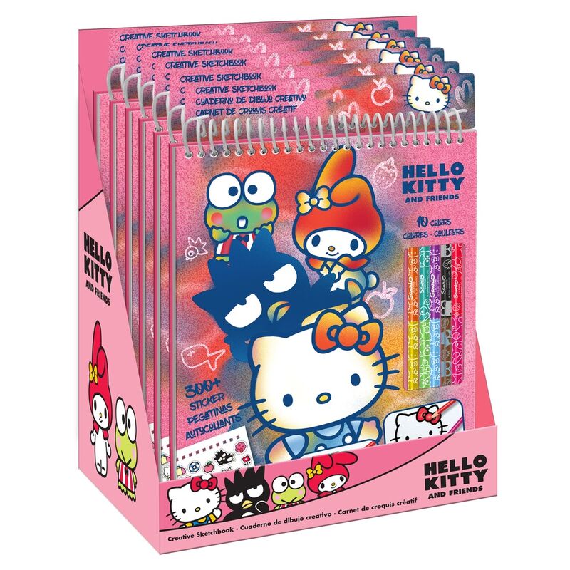 Hello Kitty pencil coloring set