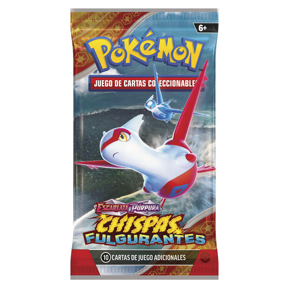 Jeu de cartes à collectionner Pokémon espagnol Fulgurating Sparks, enveloppe assortie