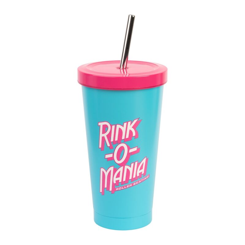 Stranger Things Rink-O-Mania straw tumbler 550ml Nerdscape