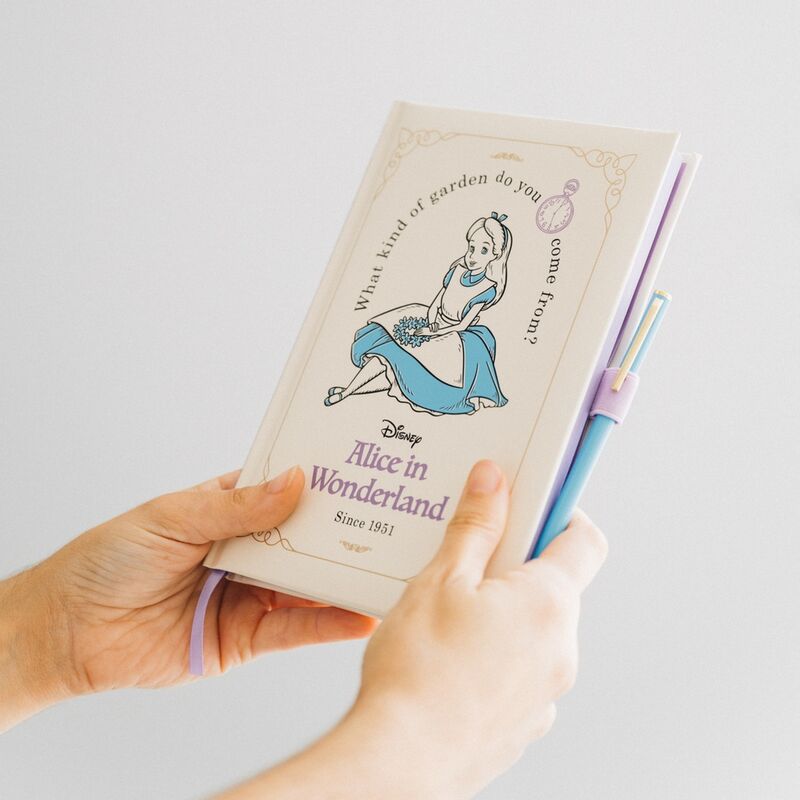 Disney Alice in Wonderland Notebook A5 Premium con Penna - Nerdscape