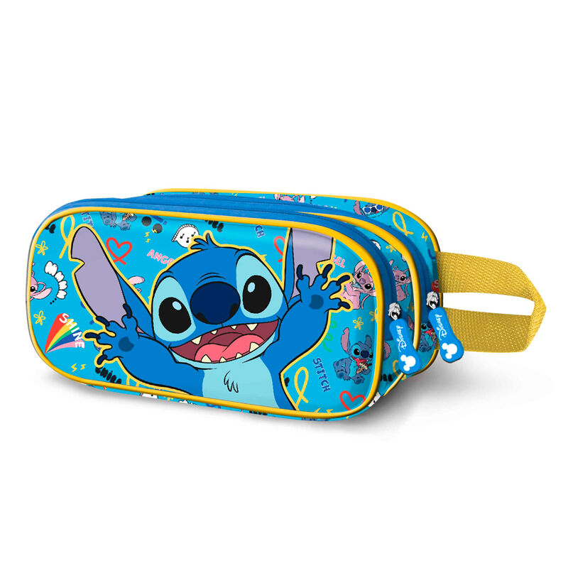 Trousse double 3D Disney Stitch Hello