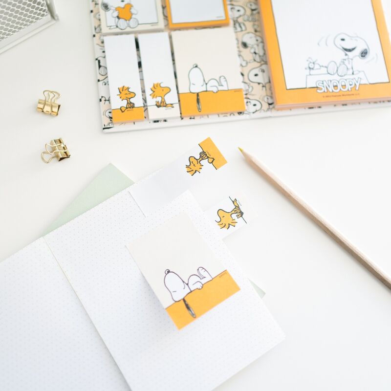 Carnet de notes autocollantes Snoopy « Jours de farniente »