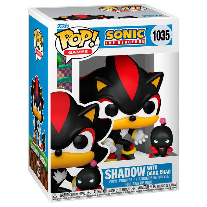 Funko Pop! Sonic The Hedgehog Shadow con Dark Chao - Figura da Collezione Vinyl