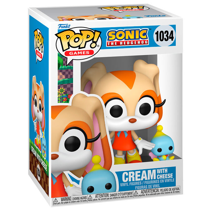 Funko Pop! Sonic The Hedgehog Cream with Cheese - Figura da Collezione Vinyl