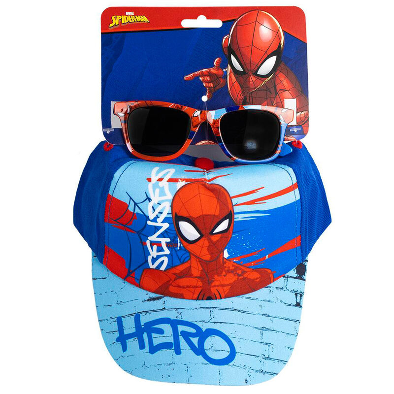 Marvel Spiderman set cap + sunglasses