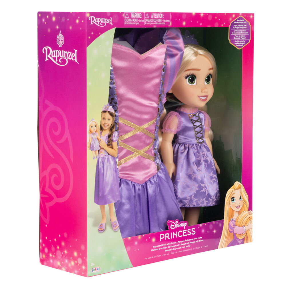 Poupée Raiponce Disney + costume 38 cm