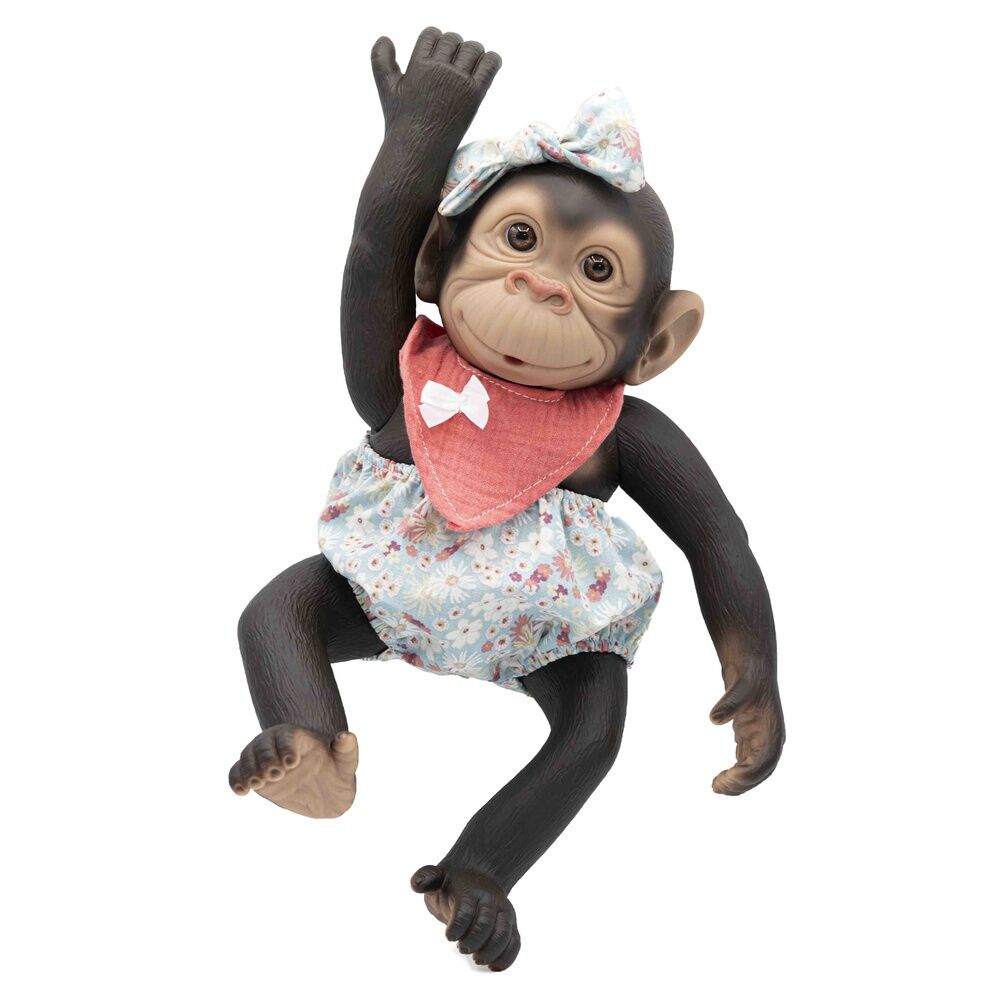 Baby doll reborn monkey orange pololo and bib