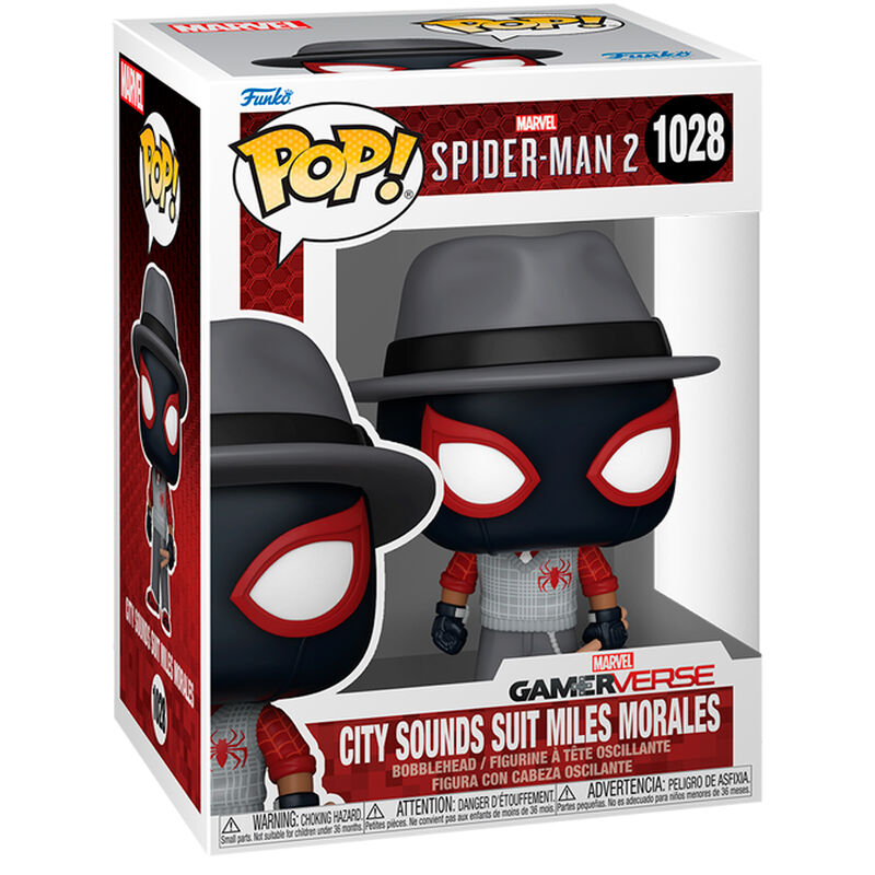 Funko Pop! Marvel Spider-Man 2 Miles Morales City Sounds - Figura da Collezione Vinyl