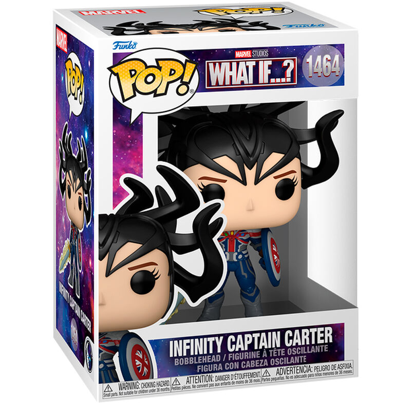 Funko Pop! Marvel What If Captain Carter - Figura da Collezione Vinyl