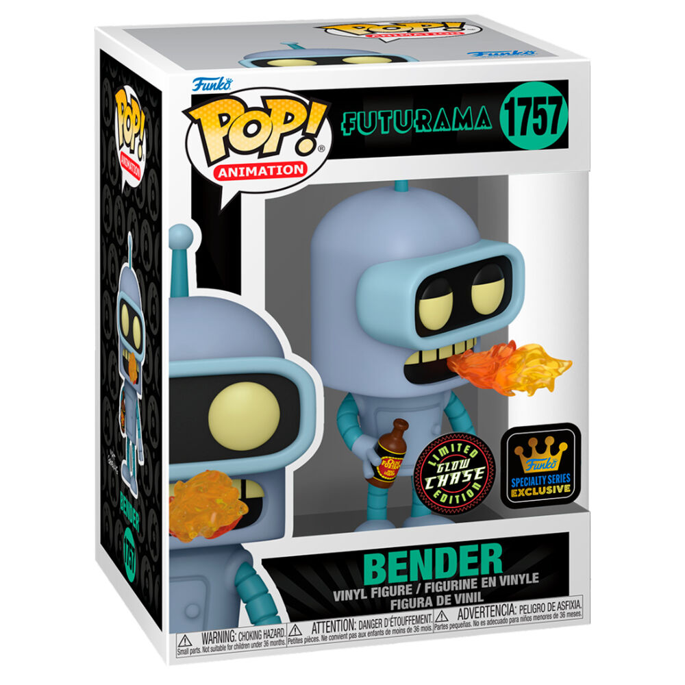 Funko Pop! Futurama Bender 5 + 1 Chase - Figura da Collezione Vinyl