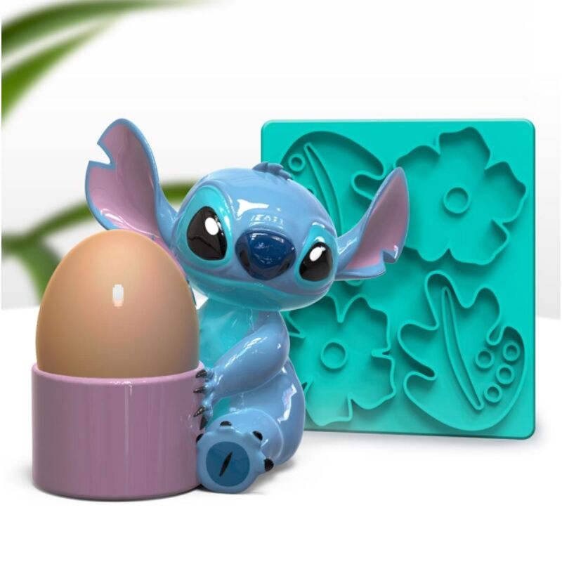 Disney Stitch Egg Cup and Mold set