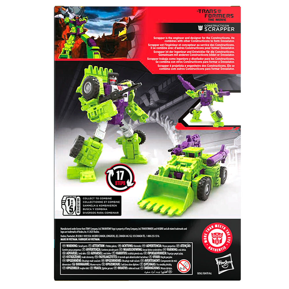 Transformers Studio Series Constructicon Scrapper figure 16.5cm