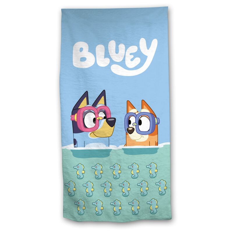Bluey microfibre beach towel