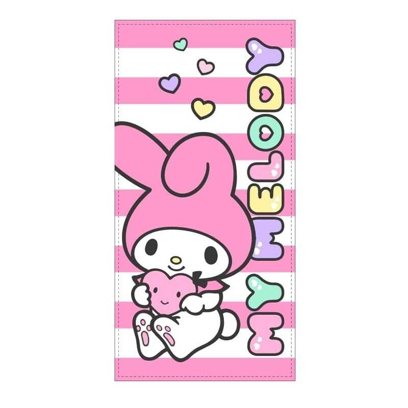 Sanrio My Melody Hello Kitty microfibre beach towel 70x140cm