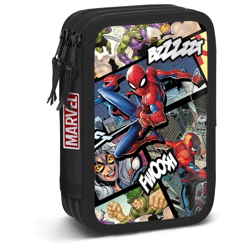Marvel Spiderman Panels triple pencil case