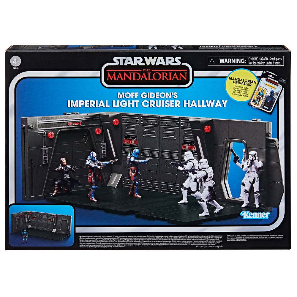 Star Wars Playset Moff Gideons Imperial Light Cruiser Hallway + Mandalorian Privateer figure 9,5cm