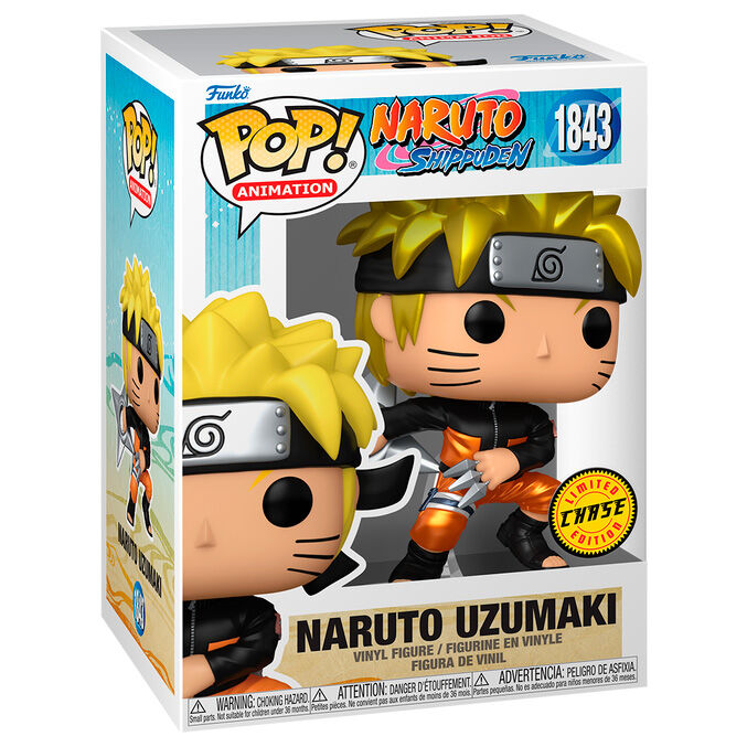 Funko Pop! Naruto Shippuden Naruto Uzumaki 5 + 1 Chase - Figura da Collezione Vinyl
