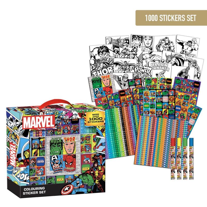 Lot de 1000 autocollants Marvel