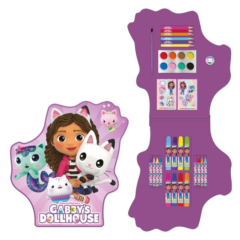 Gabbys Doll House coloring set