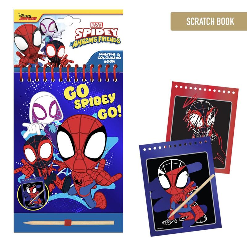 Marvel Spidey Amazing Friends scratch stationery set - Nerdscape