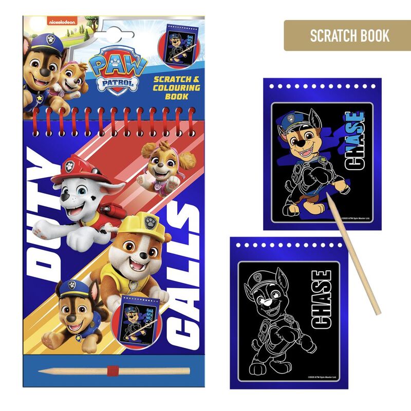 Paw Patrol scratch stationery set