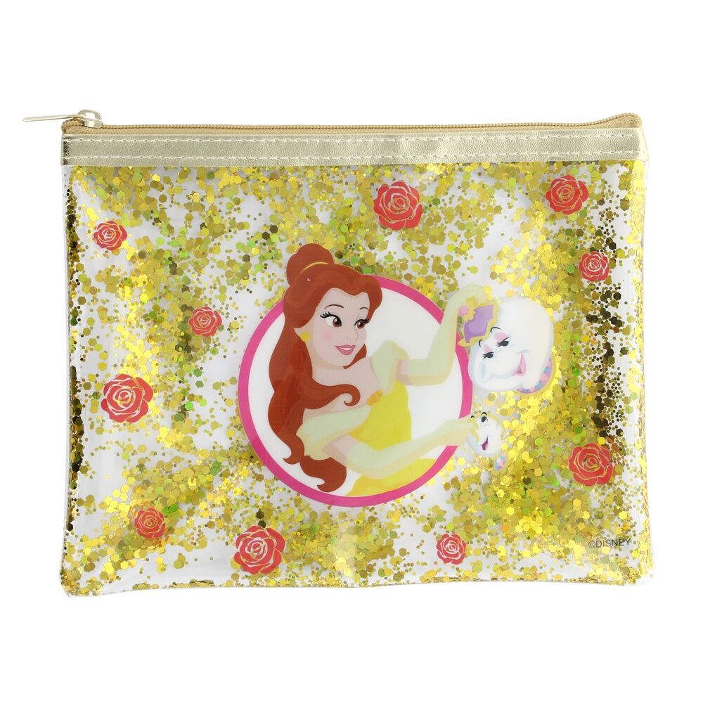 Disney Beauty and the Beast Belle Glitter vanity case