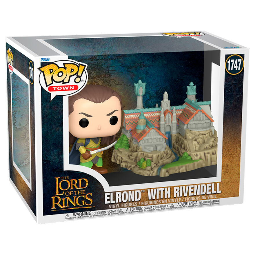 Figurine POP Town Le Seigneur des Anneaux Seigneur Elrond avec Fondcombe