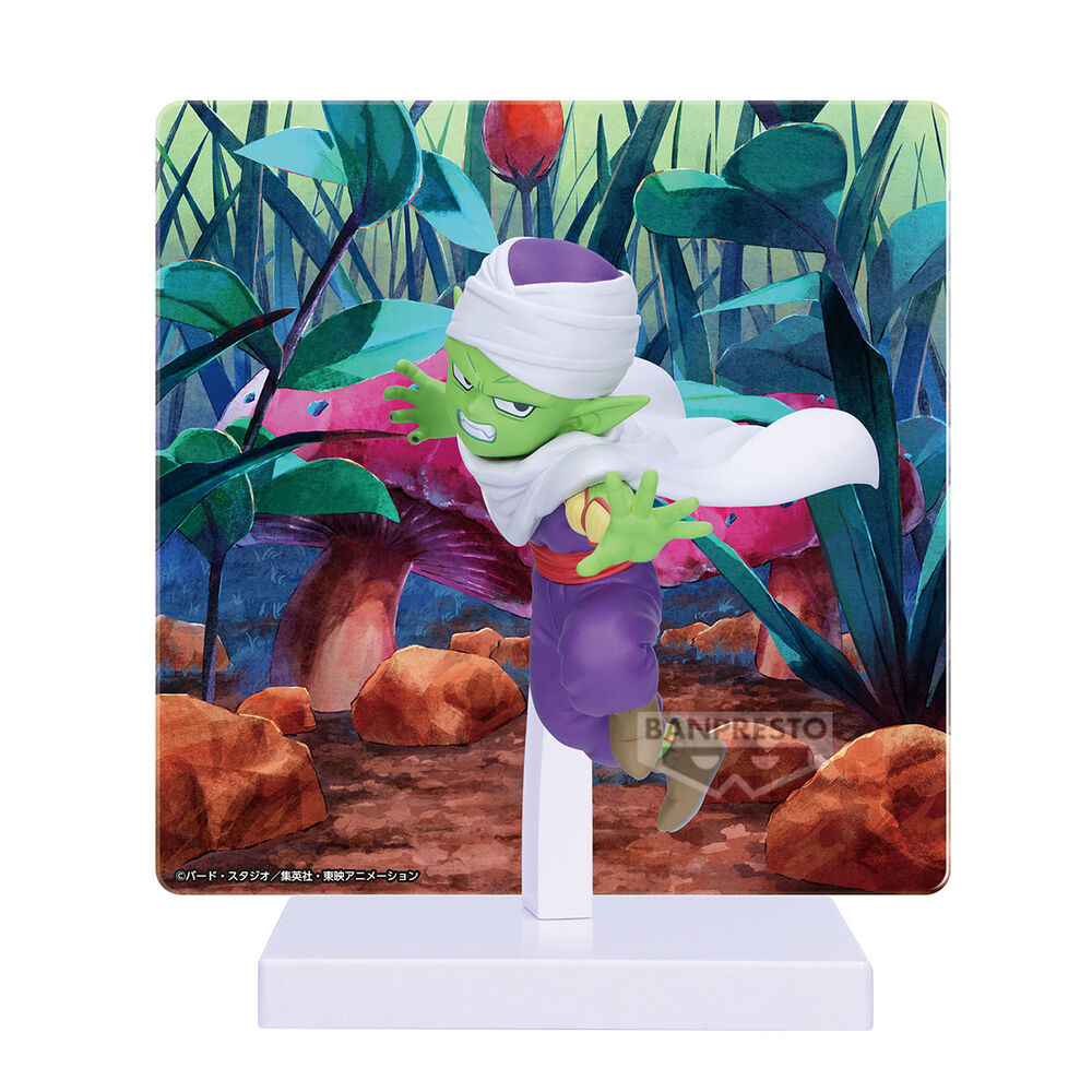 Figurine Dragon Ball Daima Piccolo avec panneau, 8 cm
