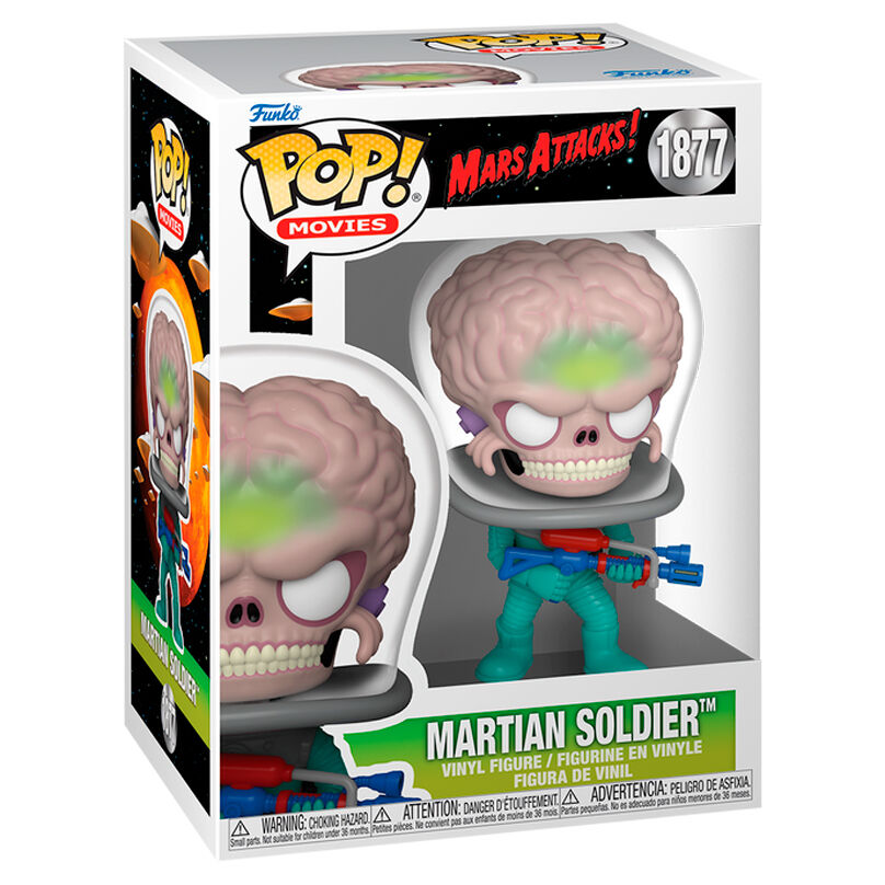 Funko Pop! Mars Attacks Martian Soldier - Figura da Collezione Vinyl