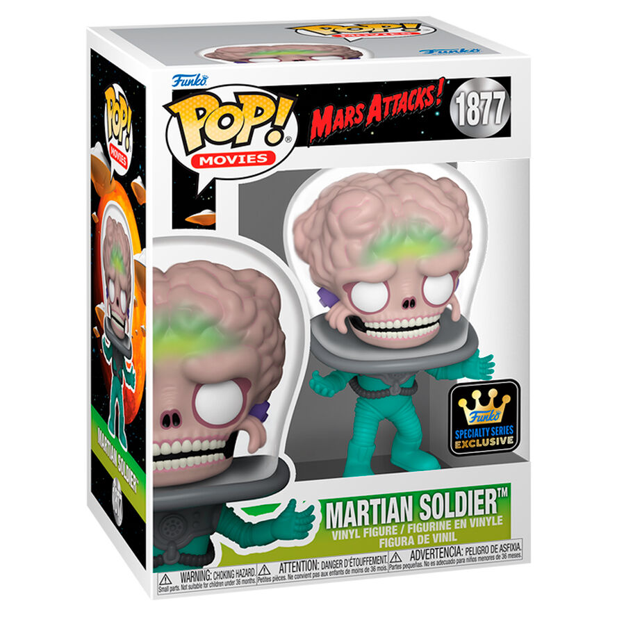 Funko Pop! Mars Attacks Martian Soldier - Figura da Collezione Vinyl