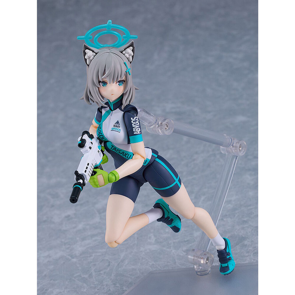 Blue Archive Figma Shiroko Sunaookami Figurine cycliste 14,5 cm