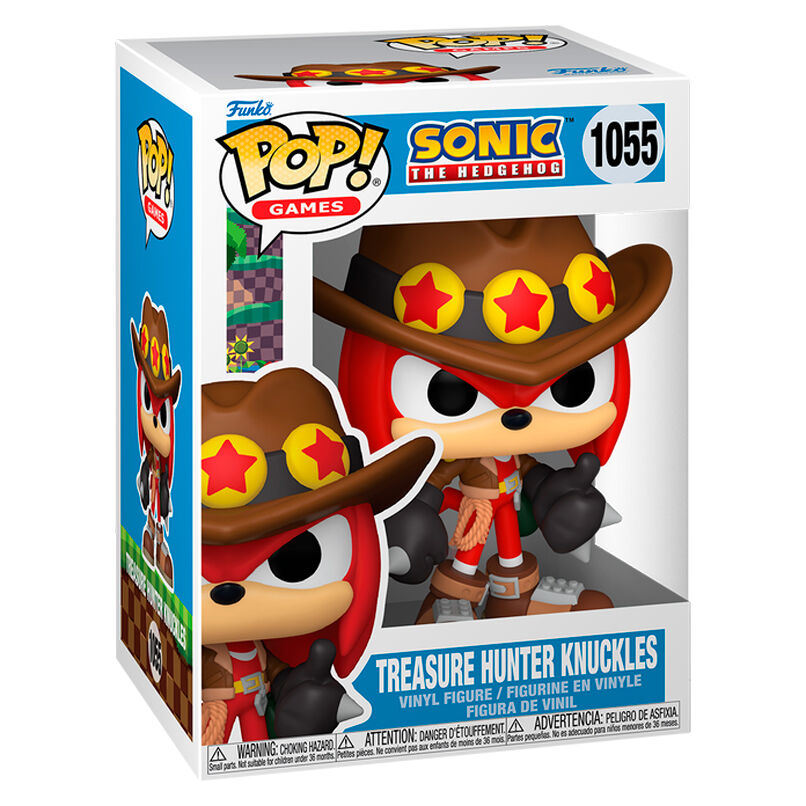 Funko Pop! Sonic the Hedgehog Treasure Hunter Knuckles - Figura da Collezione Vinyl