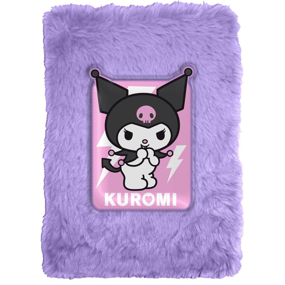 Hello Kitty Kuromi plush notebook