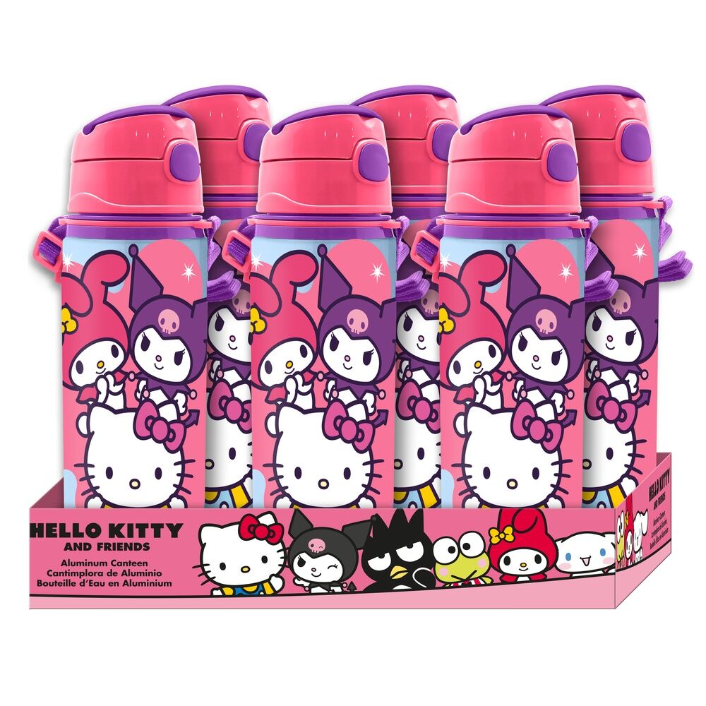 Bouteille en aluminium Hello Kitty et ses amis 600 ml