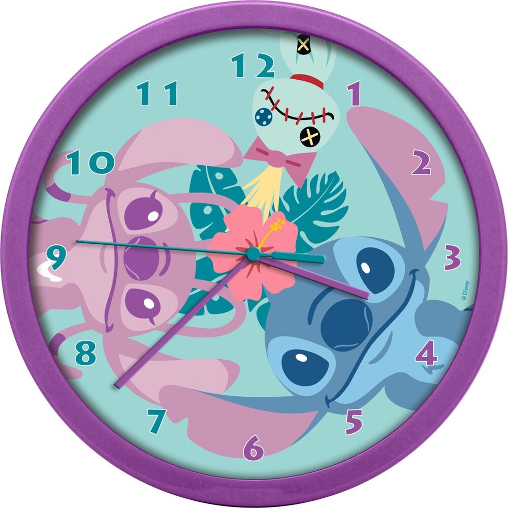Disney Stitch wall clock