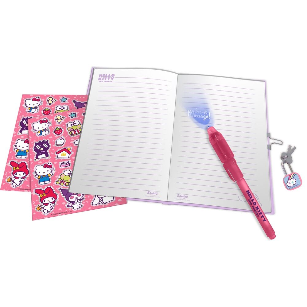 Journal Hello Kitty et ses amis + stylo magique