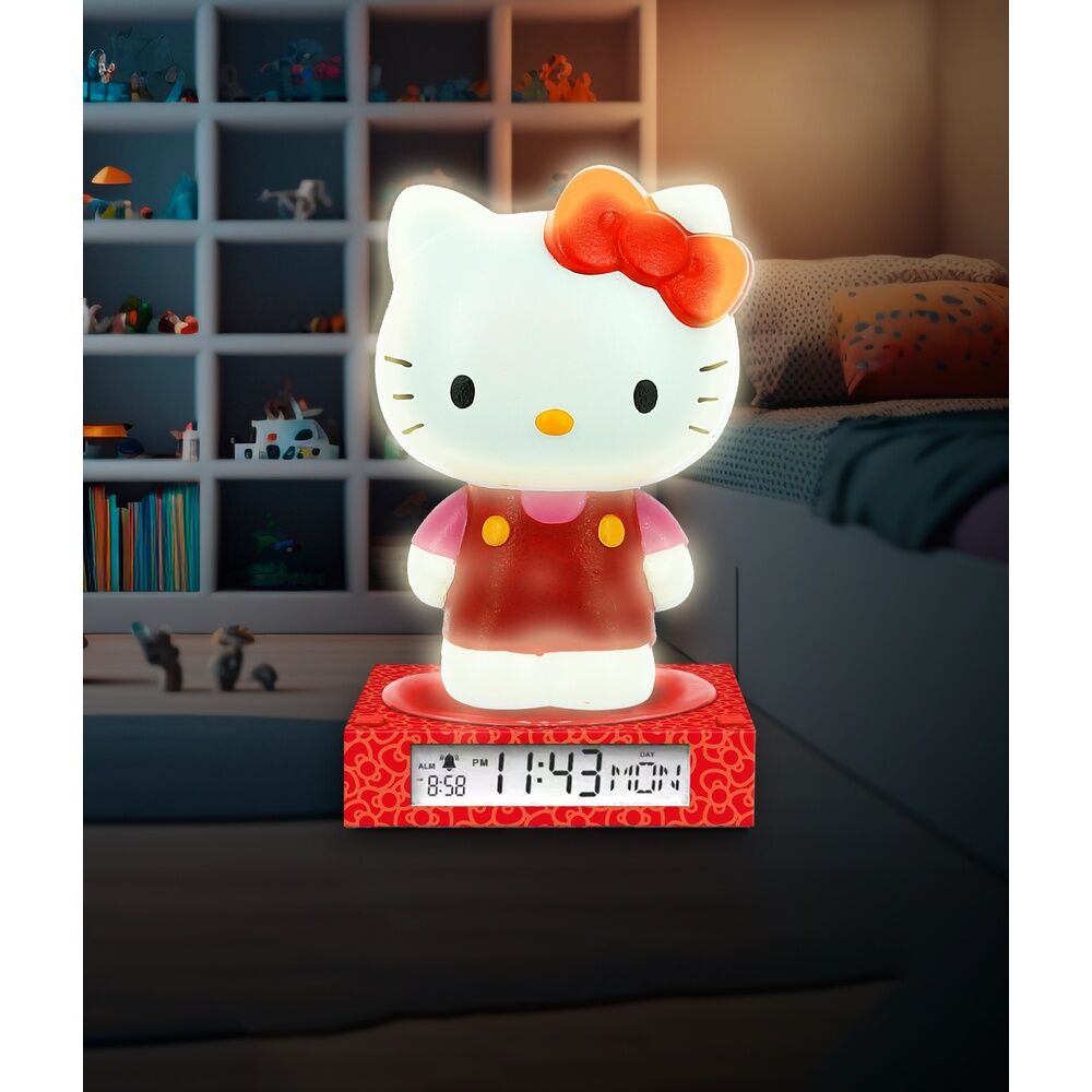 Lampe 3D Hello Kitty et ses amis avec réveil