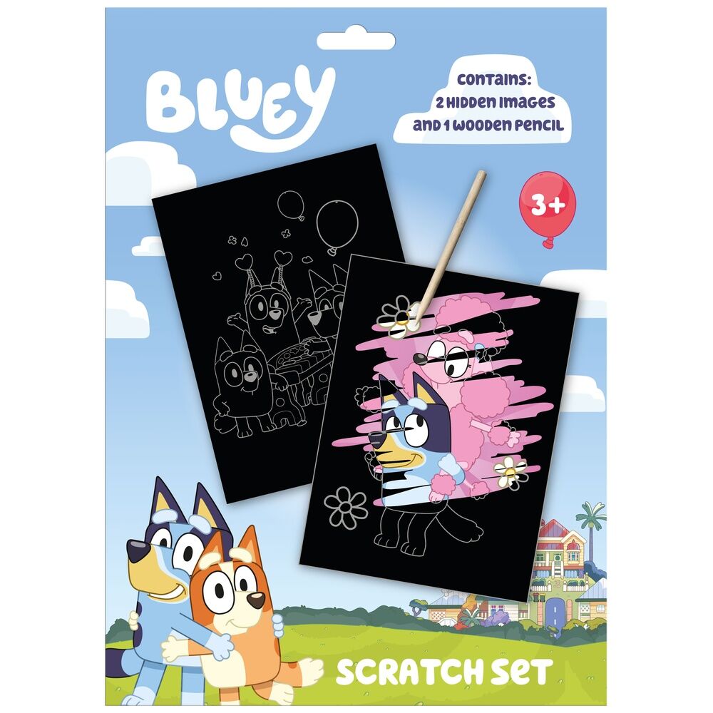 Bluey Scratch stationery set Nerdscape
