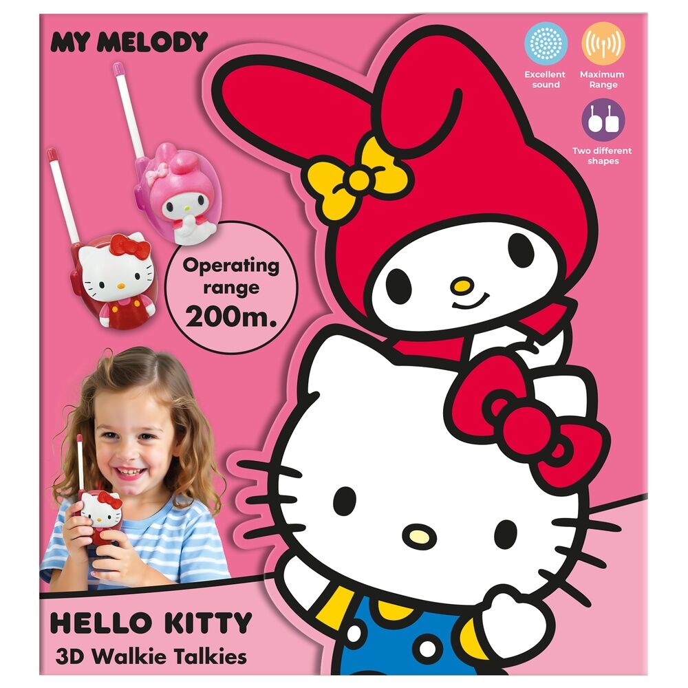 Talkie-walkie 3D Hello Kitty et ses amis