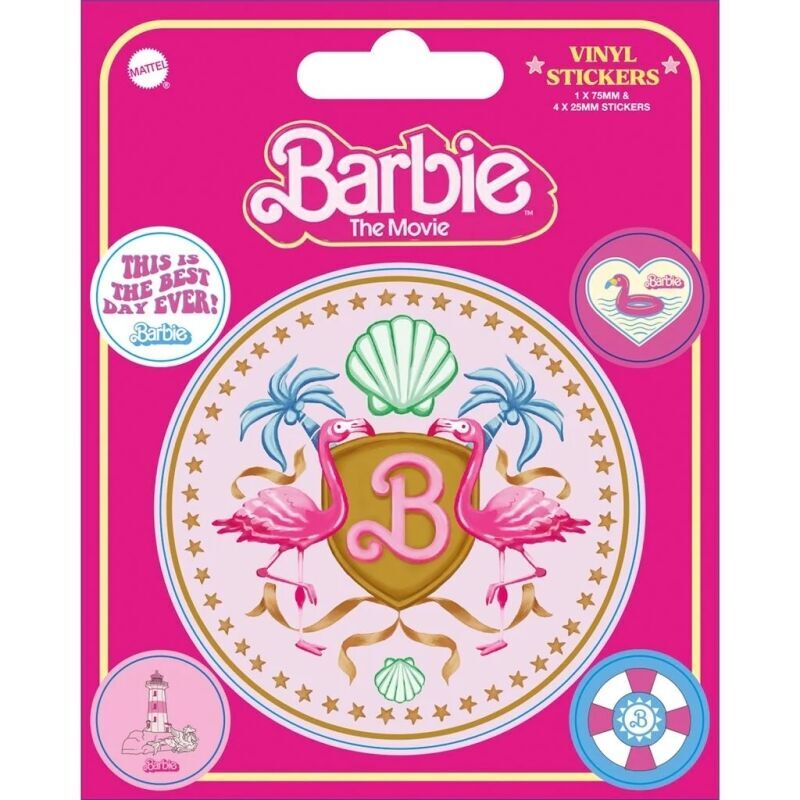Lot de 5 autocollants Barbie