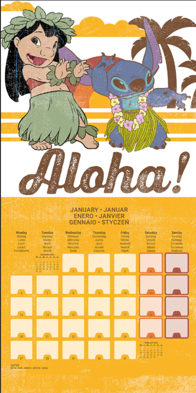 Calendrier mural Disney Stitch