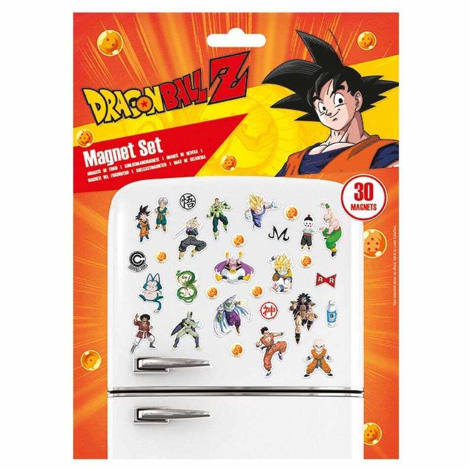 Dragon Ball Z magnet set with 30 pieces, 18x24cm size
