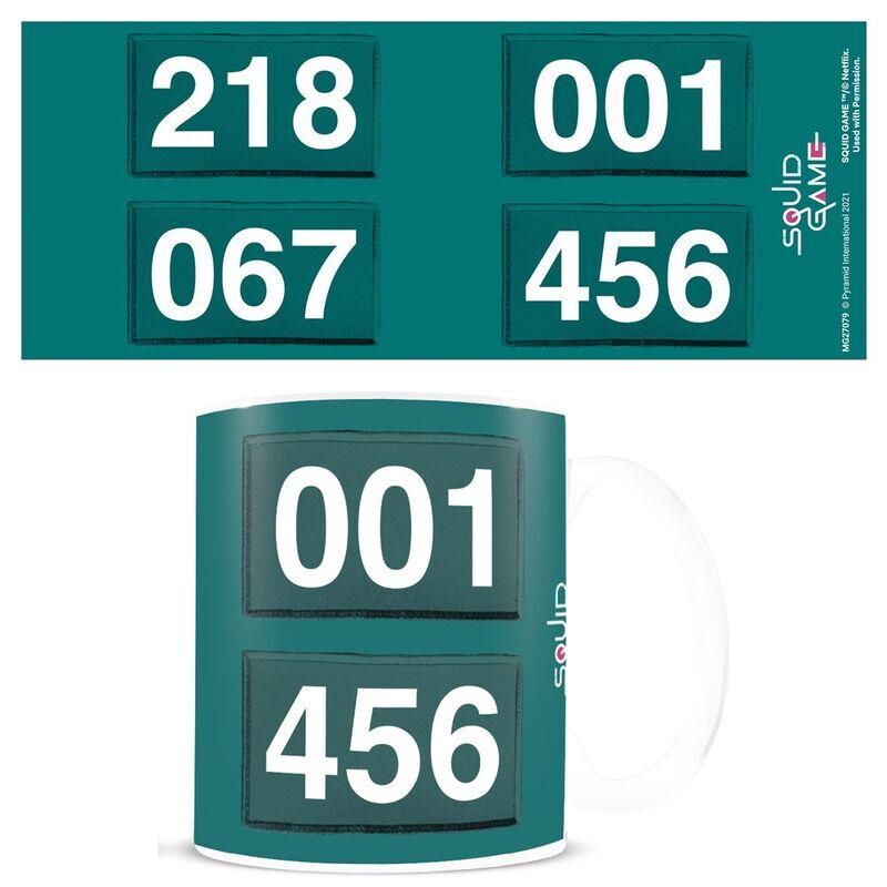 The Squid Game Numbers mug 315ml