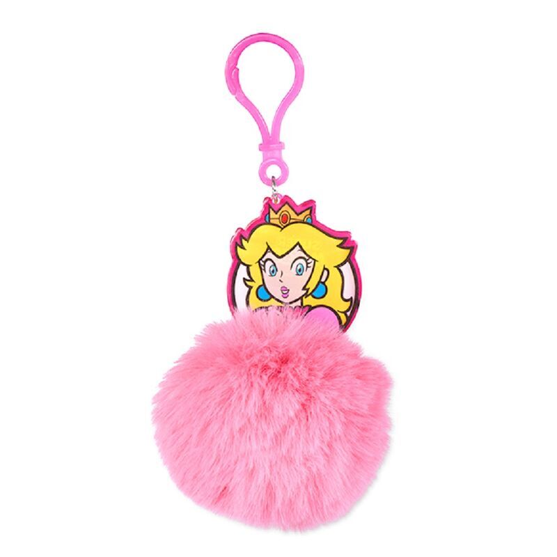 Super Mario Bros Peach Pompom keychain