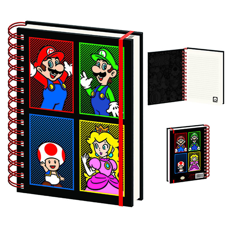 Super Mario Bros A5 notebook