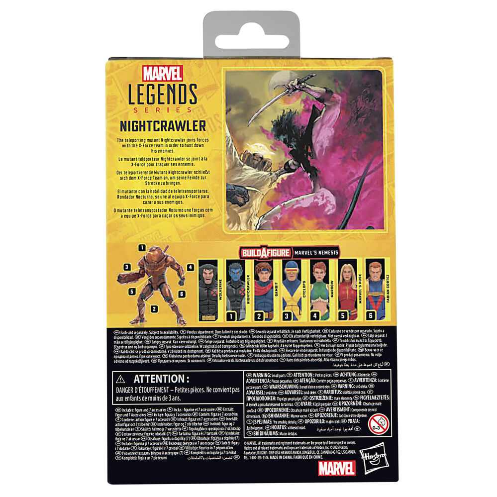 Figurine Nightcrawler X-Men de Marvel, 15 cm